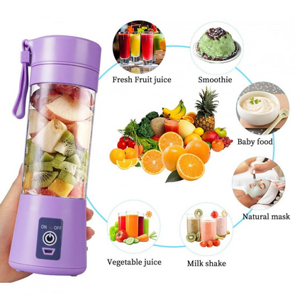 Six Blade Portable USB Electric Juicer Bottle Blender